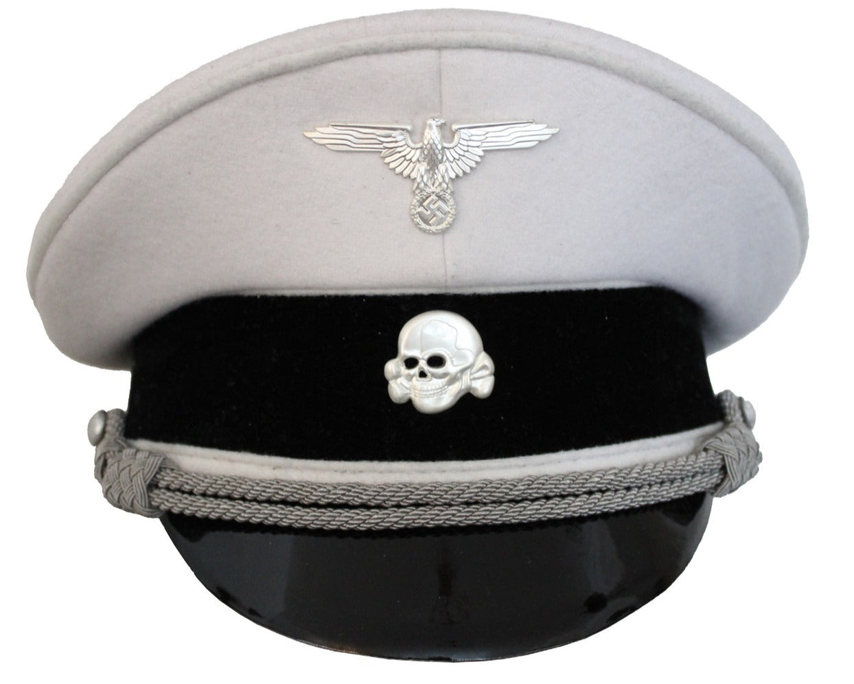 Allgemeine SS Officer Visor Cap - EREL (White)
